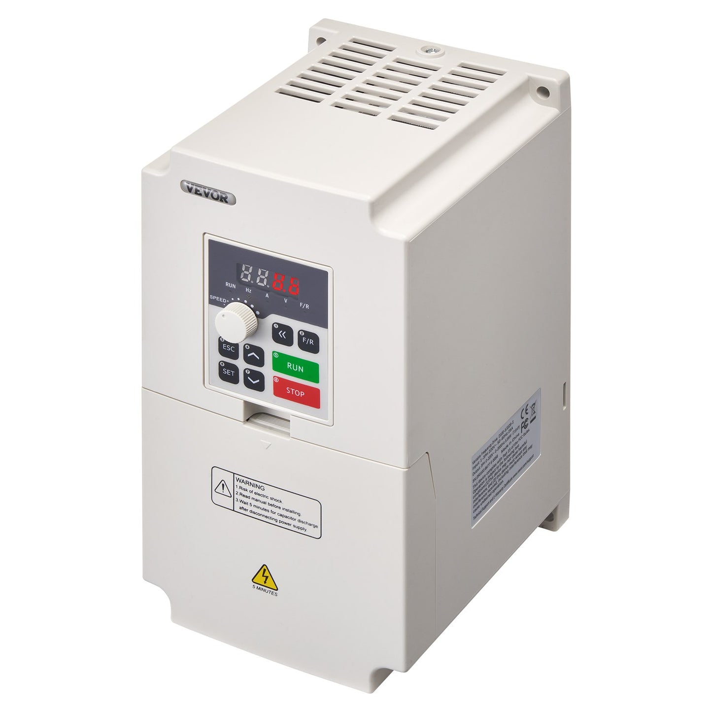 VFD 7,5 hk, 5,5 kW, 25 A, 1- eller 3-fas AC 220 V ingång till 3-fas AC 0~220 V utgång Variabel frekvensomriktare, 50/60 Hz ingång, 0–2000 Hz utgång VFD för spindelmotorns varvtalsreglering