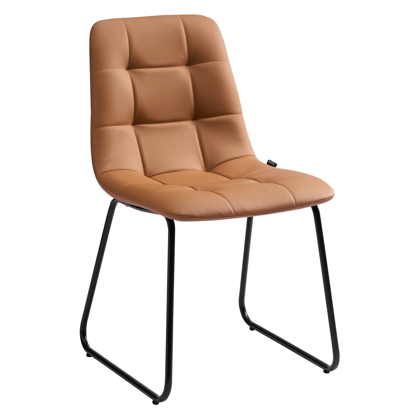 5-delat matbordsset, platsbesparande runt köksbord med 4 stoppade orange stolar, PU-läderdynor, modernt träfärgat skrivbord med justerbara fotstöd för matsal, små utrymmen