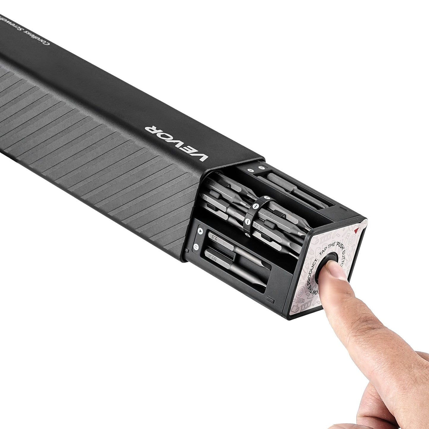 Elektrisk precisionsskruvmejselsats, 52 magnetiska bits, mini elektrisk skruvmejsel med magnetisk förvaringslåda, S2-stålbits, LED-lampa, typ-C-laddning, för reparation av telefoner, bärbara datorer och elektronik