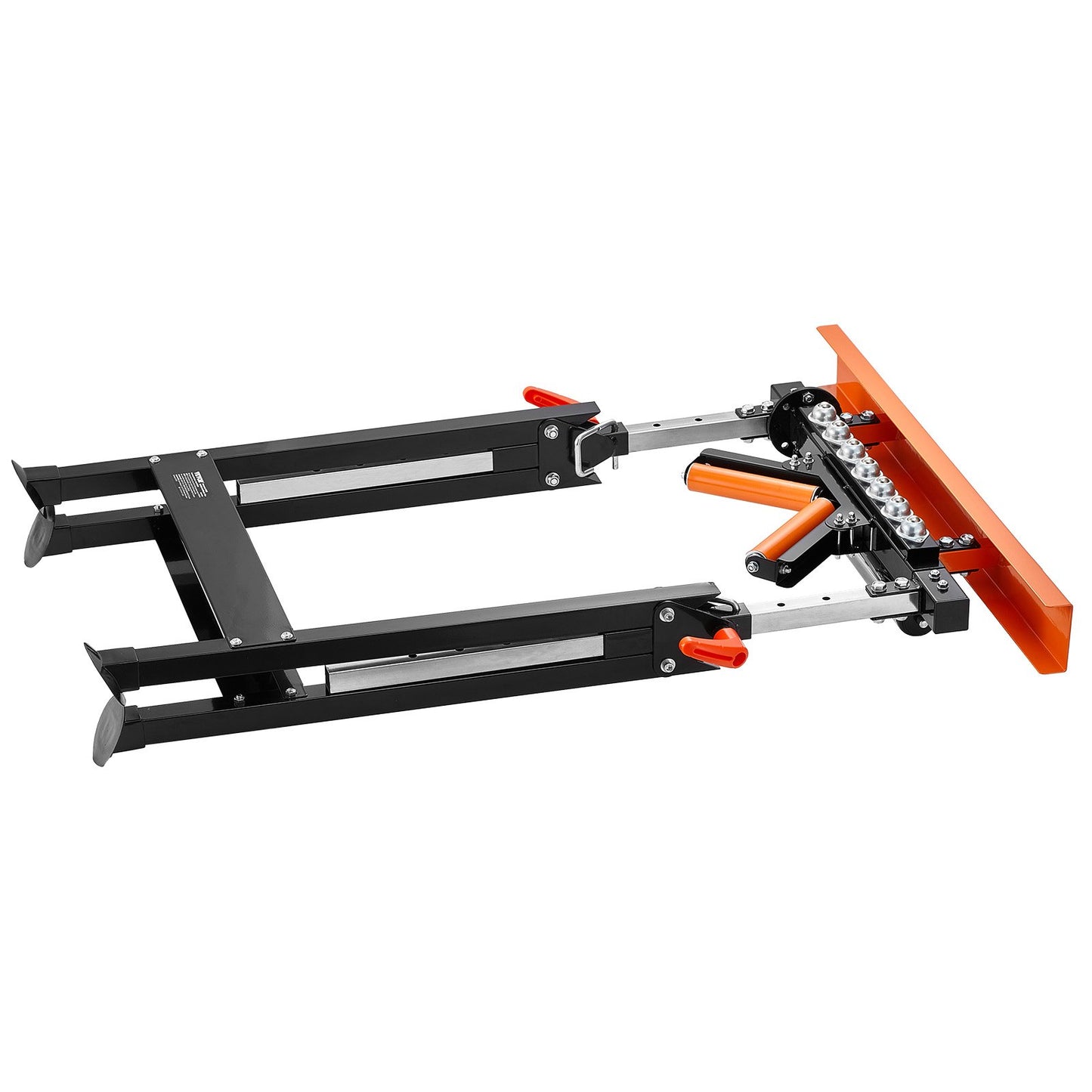 4-i-1-rullstativ, 200 kg lastkapacitet, 84–127 cm (33–50 tum) justerbar höjd, hopfällbar, kraftig med ställ och polerat flerriktat rullhuvud, för bordssåg, utmatning, träbearbetningsförlängningsstöd