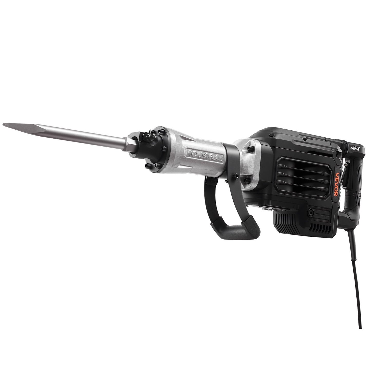 Rivningshammare, 3000 W kraftfull elektrisk tryckluftshammare, 1700 slag/min betongbrytare med spetsmejsel, bärväska, handskar, skyddsglasögon, för betong, väggar, tegel, kakel och grund