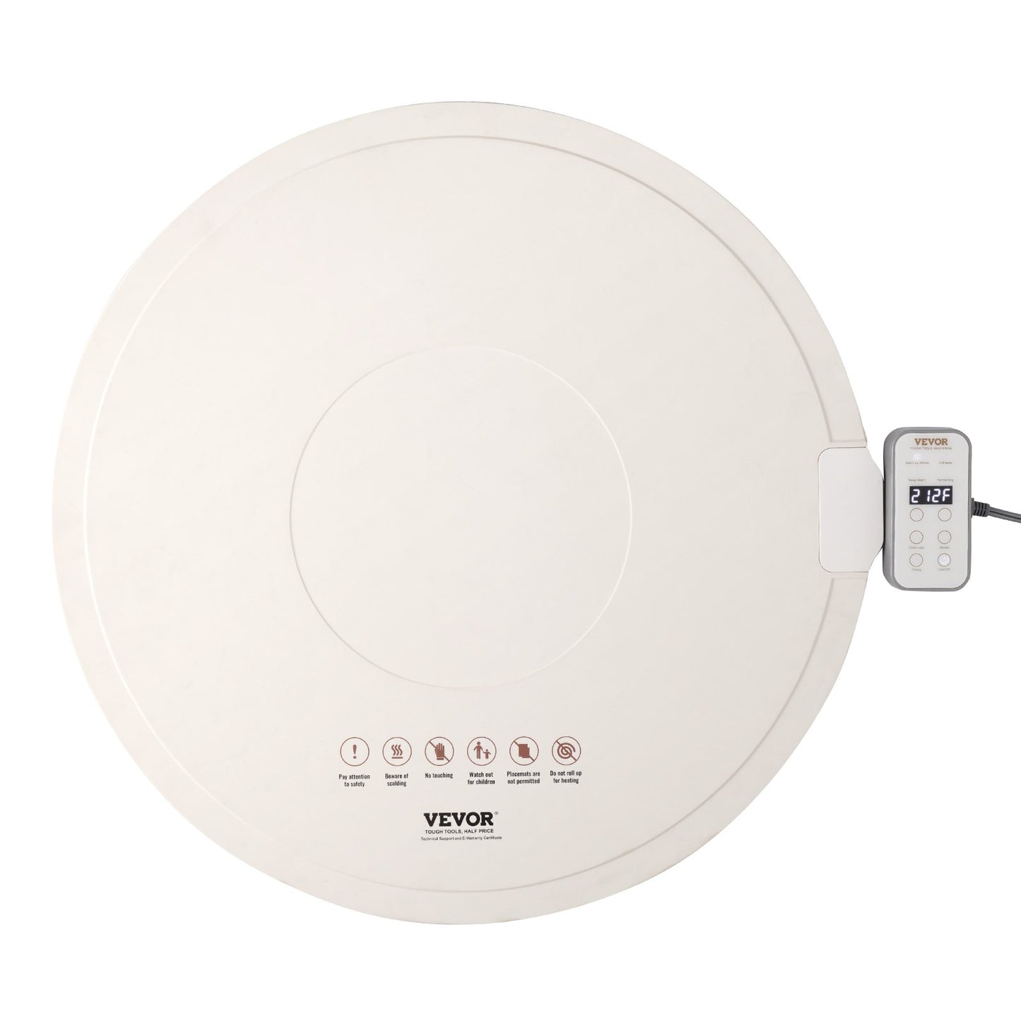 Elektrisk värmebricka, matvärmematta för buffé, rullbar och bärbar silikonmatvärmare med 4 justerbara temperaturinställningar, automatisk avstängning och barnlås, perfekt för fester, catering