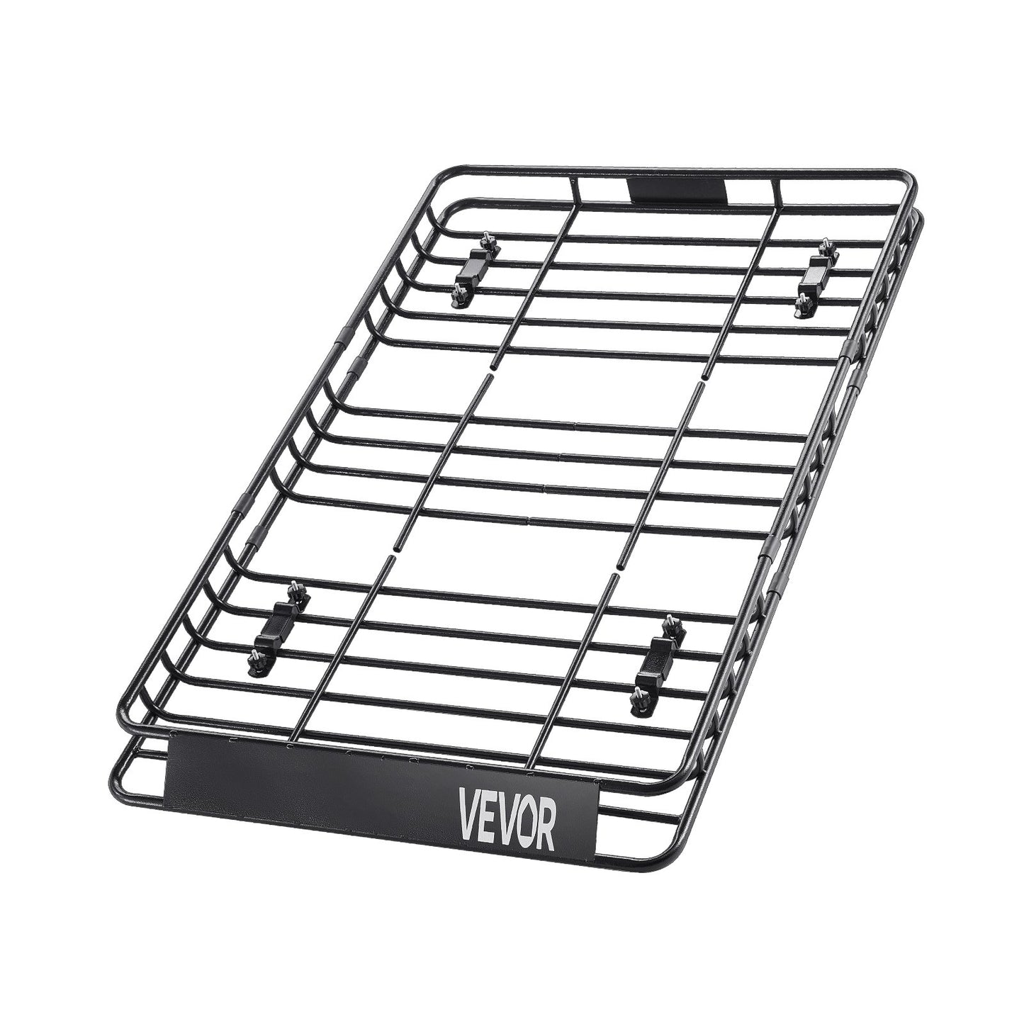 Takräckekorg, 64 x 39 x 4,1 tum, universell taklasthållare med 44,1 x 34,3 x 10,2 tum lastväska, nät, spärrremmar, maxlastkapacitet 250 lbs takbagagehållare, för SUV lastbil bil