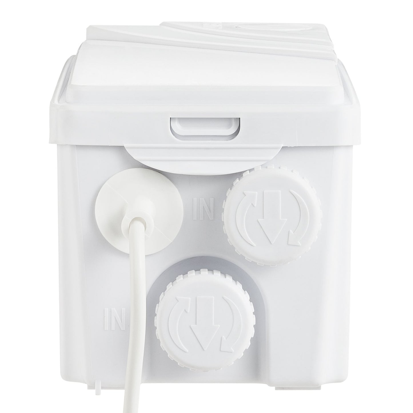 Maceratorpump, 350 W, 6000 l/h flöde, 7 m tryckhöjd, macerator avloppspump med 3 vatteninlopp för källare, kök, handfat, dusch, badkar, tvättstuga, avloppsvattenavfallshantering, uppspolningsmaskin