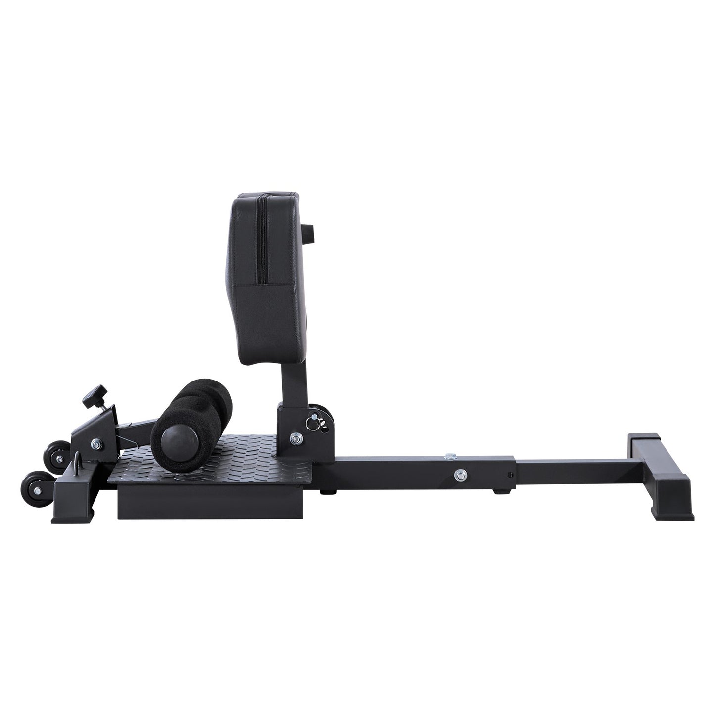 Sissy Squat Machine, Multifunktionell Djup Sissy Squat Bänk för Benmuskelträning, Enkel Uppställning & Hopfällbar Core Midja & Glute Träningsutrustning, Benträningsmaskin för Hemmagym, Svart