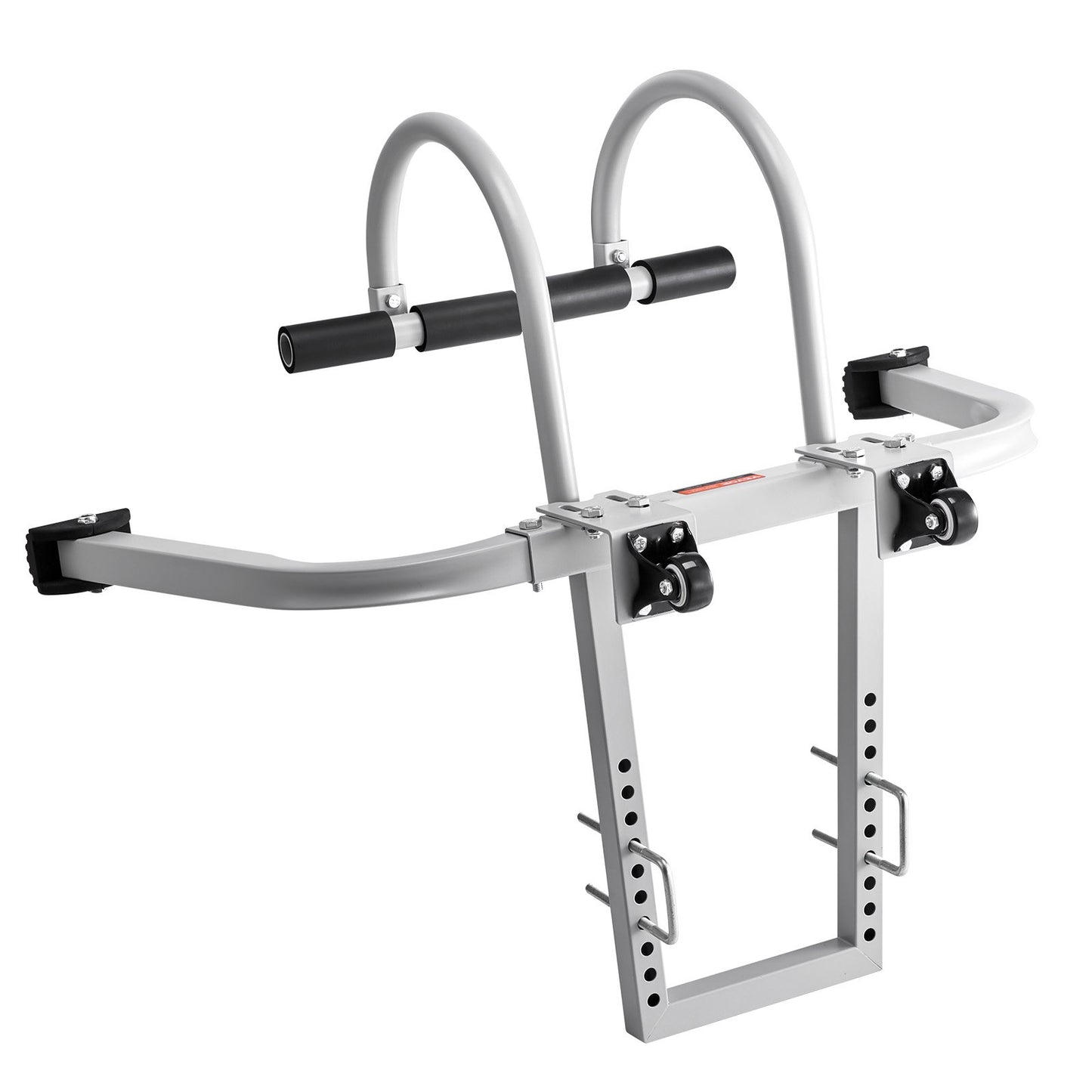 Stegstabilisator, 2-i-1-förlängningskrok för väggstege, tillbehör till taknockstege både horisontellt och vertikalt, kraftig T-stång i stål med gummigrepp, snabb åtkomst till branta tak