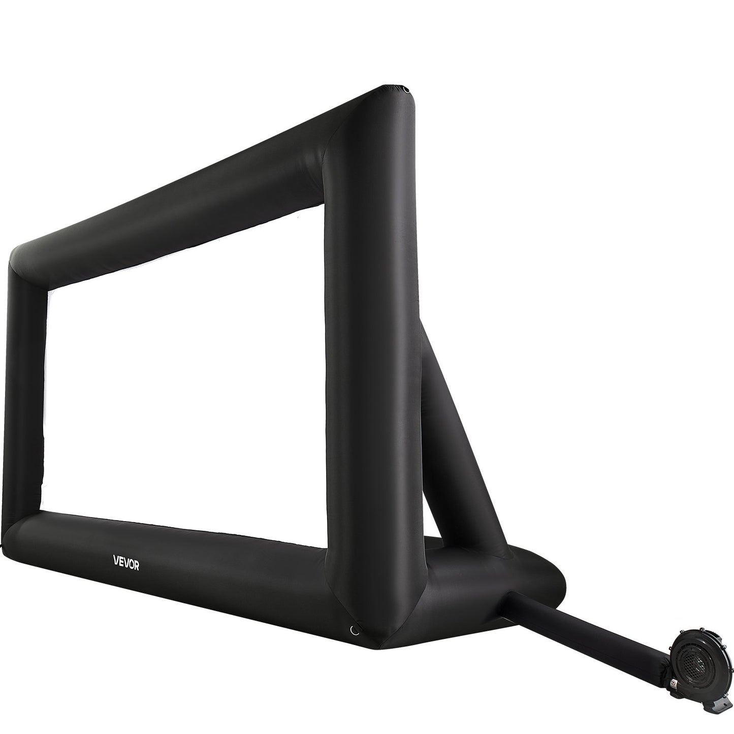 16 fot uppblåsbar filmduk, tvättbar 600D uppblåsbar projektionsduk med bärbar förvaringsväska, enkel installation 16:9 filmprojektor för utomhusträdgård, hemmabio, temafest, poolkul