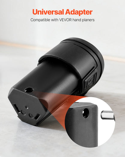 Litiumjonbatteri, 12V 2Ah, Bärbart litiumbatteripaket för utbyte, med universaladapter, Lätt att bära, Kompatibel med Makita Interfaces, Sladdlös elektrisk handhyvel, 1-pack