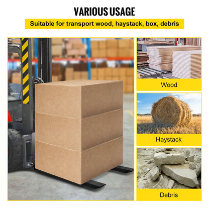 3-punktsdrag med pallgaffel 907,2 kg, gaffelfäste för kategori 1-traktorer, 64,8x55,9x104,1 cm, ståltraktorredskap för tung utrustning, för traktor, kompaktlastare