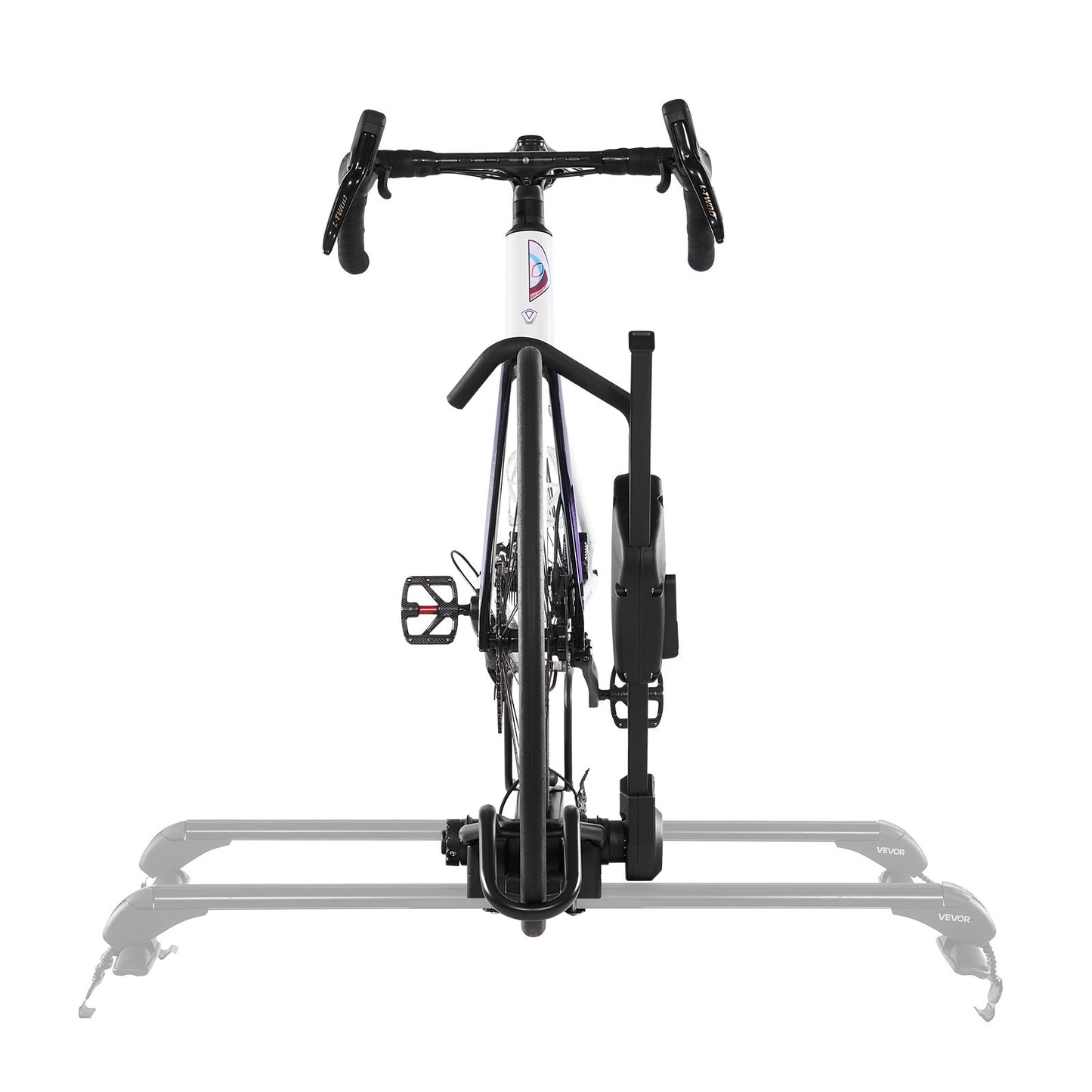 Takcykelhållare, 15 kg kapacitet, hopfällbar, upprätt takmonterad cykelhållare med låssystem och justerbar arm för T-spårsstänger, upprätt takcykelhållare för 1 cykelhållare för bil SUV, svart