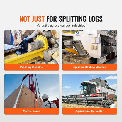 Hydraulisk vedklyvspump, 13GPM, 2-stegs 3000PSI vedklyvspump, 1'' inlopp 1/2'' NPT-utlopp 3600 RPM hydraulisk kugghjulspump i aluminium, för liten motormontering av vedklyvar snöplog