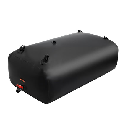 Vattenlagringsblåsa, 540L vattenlagringsbehållare, 1000D PVC stor kapacitet mjuk påseblåsa, hopfällbar och bärbar för trädgårdsbevattning, camping, husbil, nödanvändning - svart