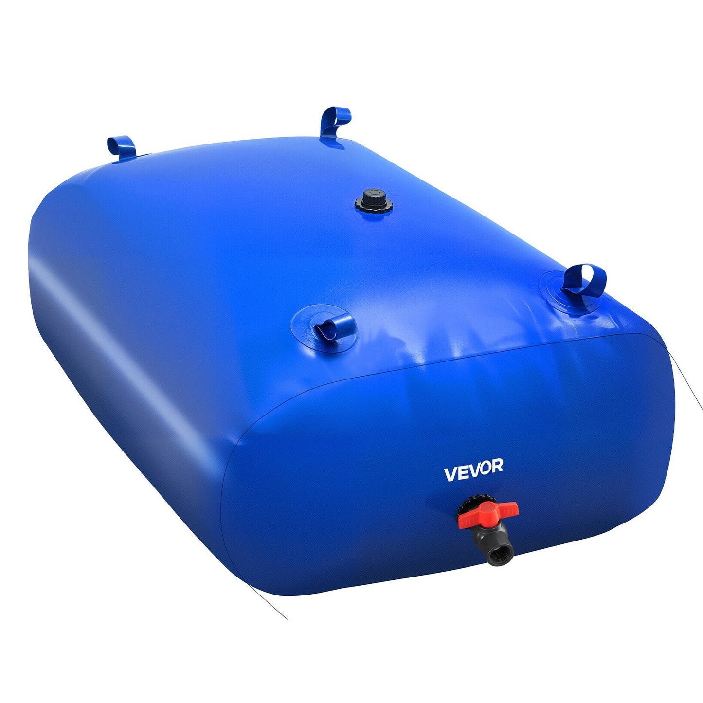 Vattenlagringsblåsa, 330L vattenlagringsbehållare, 1000D PVC stor kapacitet mjuk påseblåsa, hopfällbar och bärbar för trädgårdsbevattning, camping, husbilar, brandskydd (blå)