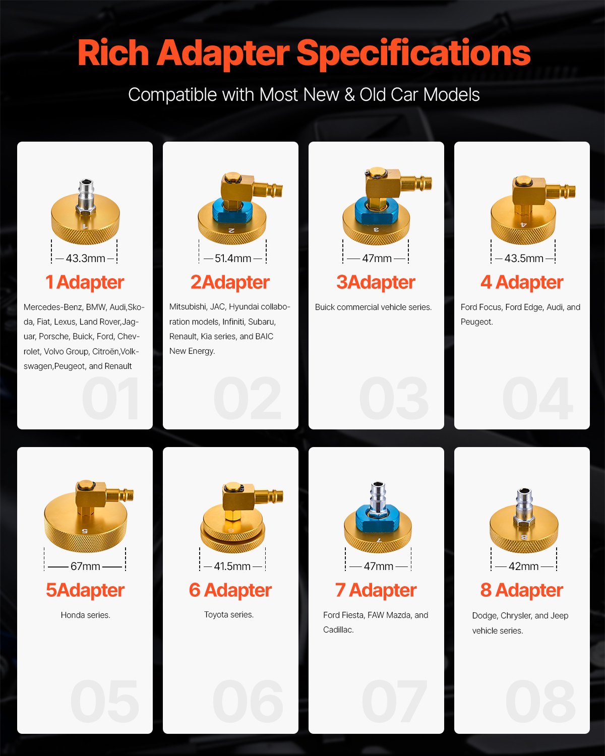 Elektrisk bromsluftningssats, professionell 220V huvudbromscylinderluftningssats med tryckmätare och inbyggd luftpump, mångsidig bromsluftningsadaptersats för både likström och växelström