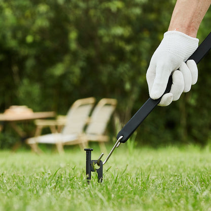 10-delat platt elastiskt rep, 20 mm kraftiga elastiska remmar med stål-S-krokar, 24" elastiskt elastiskt rep för last, presenningar, lastbilar och tält, svart