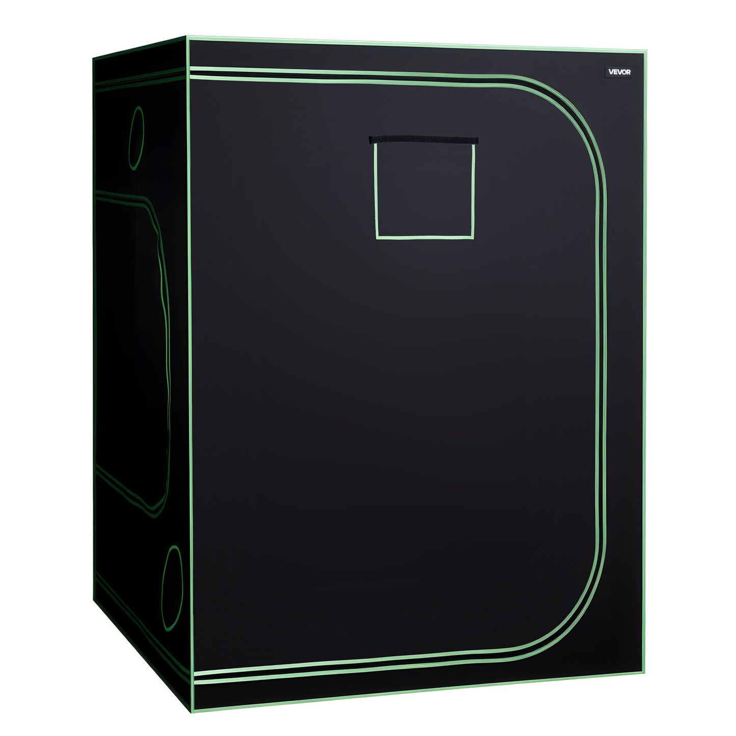 Inomhusväxttältkit, 150 x 150 x 200 cm, inomhusväxttält med fullspektrum LED-växtljus och ventilationssystem, 600D högreflekterande Mylar, odlingstält för blomstergrönsaker