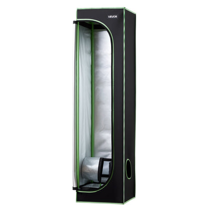 Inomhusodlingstält, 40 x 40 x 160 cm, 600D högreflekterande Mylar, inomhusväxttält med observationsfönster, golvbricka och dragkedja, kraftiga odlingstält för frukt, blommor och grönsaker