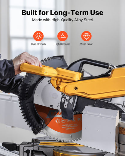 Cirkelsågklinga, 305 mm diameter, 80 vassa legeringständer, 25,4 mm spindel, fin yta, träsågklinga för cirkelsåg, med ljudreducerande värmeventiler, för sågning av plywood, OSB, lövträ