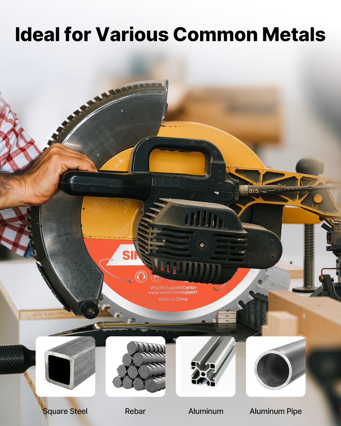 Cirkelsågblad, 185 mm diameter, 48 vassa legeringständer, 15,875 mm spindel, fin yta, metallskärblad för cirkelsåg, med ljudreducerande värmeventiler, för skärning av stål och aluminium