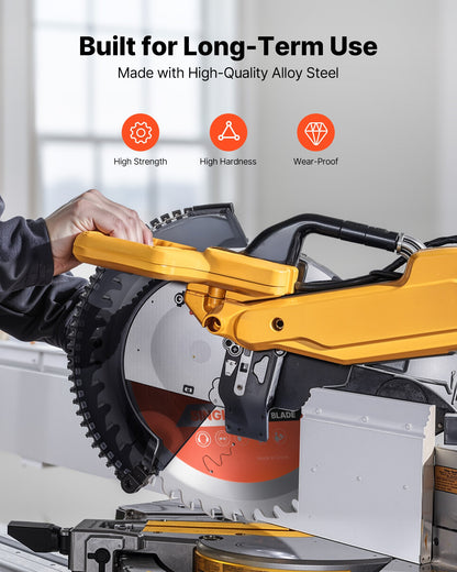 Cirkelsågblad, 203 mm diameter, 42 vassa legeringständer, 25,4 mm spindel, fin yta, träsågblad för cirkelsåg, med ljudreducerande värmeventiler, för sågning av plywood, OSB och lövträ