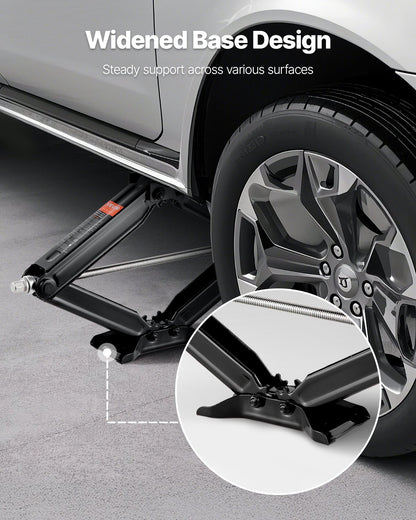 5000 lbs saxdomkrafter för husbilar, 4-23,4 tum saxdomkrafter för husbilsstabilisator, set om 2, kraftig stabilisatordomkraft med vev, hylsa och vattenpass, böjs eller deformeras inte lätt