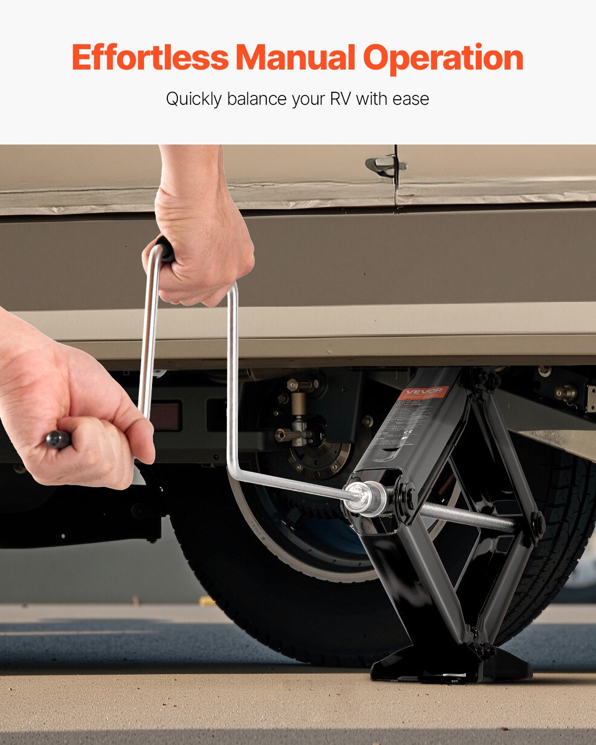 6500 lbs saxdomkrafter för husbilar, 4-23,4 tum saxdomkrafter för husbilsstabilisator, set om 4, kraftig stabilisatordomkraft med vev, hylsa och vattenpass, böjs eller deformeras inte lätt