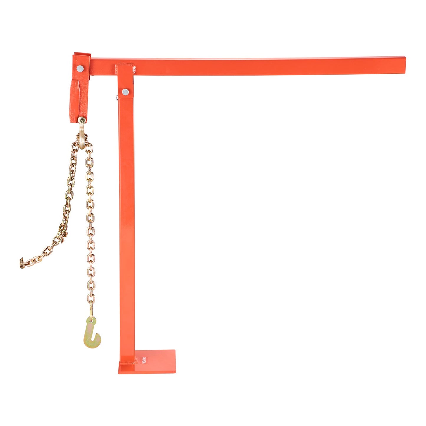 78 cm T-stolpsavdragare, kraftig staketstolpsavdragare med 109,2 cm lyftkedja, rostbeständigt stål, arbetsbesparande T-stolpsborttagare för runda staketstolpar, skyltstolpar och trädstubbar