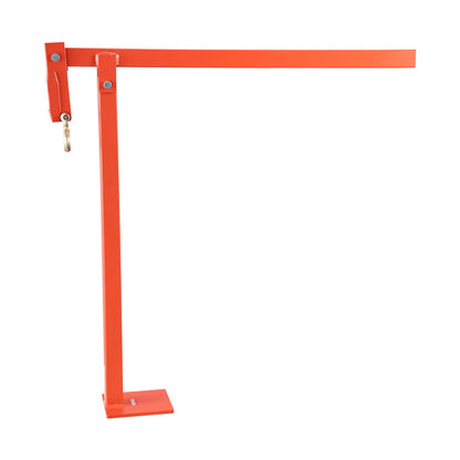 78 cm T-stolpsavdragare, kraftig staketstolpsavdragare med 109,2 cm lyftkedja, rostbeständigt stål, arbetsbesparande T-stolpsborttagare för runda staketstolpar, skyltstolpar och trädstubbar