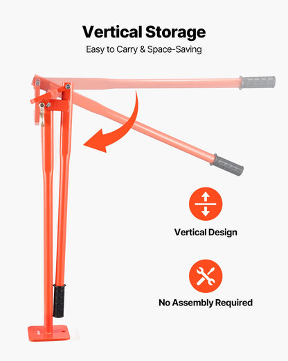 91,4 cm T-stolpsavdragare, kraftig stålstolpsavdragare, 300 kg lastkapacitet, arbetsbesparande T-stolpsborttagare för runda staketstolpar, skyltstolpar och trädstubbar, lyftkedja ingår ej