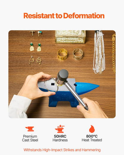 Städ med enstaka horn 22 pund stålstäd smed till salu smide stålverktyg med runt och fyrkantigt hål och utrustning städ robust smed juvelerare hållbart och robust metallsmedsverktyg