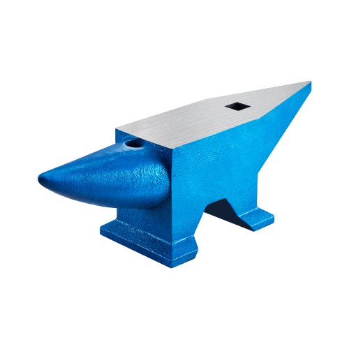 Städ med enstaka horn 132 pund gjutet stålstäd smed till salu smidesstålverktyg med runt och fyrkantigt hål och utrustning städ robust smed juvelerare hållbart och robust metallbearbetningsverktyg