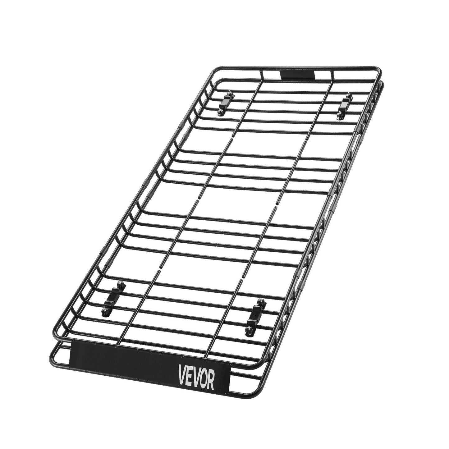 Takräckekorg, 204 x 91 x 10 cm, universell taklasthållare med 20 x 91 x 28 cm lastväska, nät, spärrremmar, maxlastkapacitet 112 kg takbagagehållare, för SUV lastbil bil
