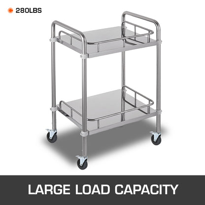 4-pack 5" gummihjul för ställning med dubbel låsning, kraftiga hjul, 1" solid rund stång, 280 kg kapacitet per hjul för lager- och industriutrustning