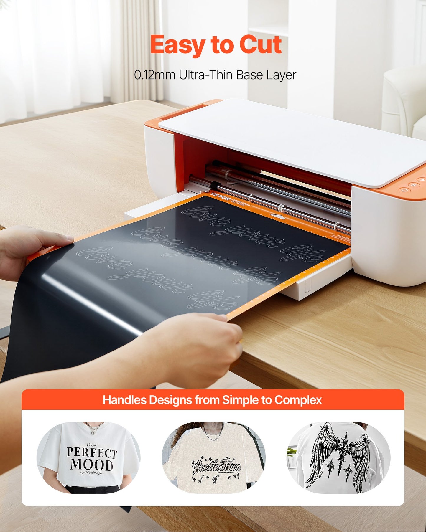 Värmeöverföringsvinyl, 304,8 x 7260 mm, blank svart HTV-strykvinylrulle, lätt att skära och stryka bort, stark vidhäftning, kompatibel med skärmaskiner, för olika material, t-shirts, kuddar, hattar