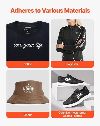 Värmeöverföringsvinyl, 304,8 x 21 336 mm, blank vit HTV-strykvinylrulle, lätt att skära och rensa bort, stark vidhäftning, kompatibel med skärmaskiner, för olika material, t-shirts, kuddar, hattar