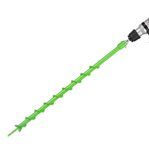 Borr för plantering, 60 x 800 mm spiralborr, kompatibel med borrar med 20 mm innerdiameter, kraftigt verktyg för plantering av lök, stolphålsborrtillbehör för trädgårdsstaket