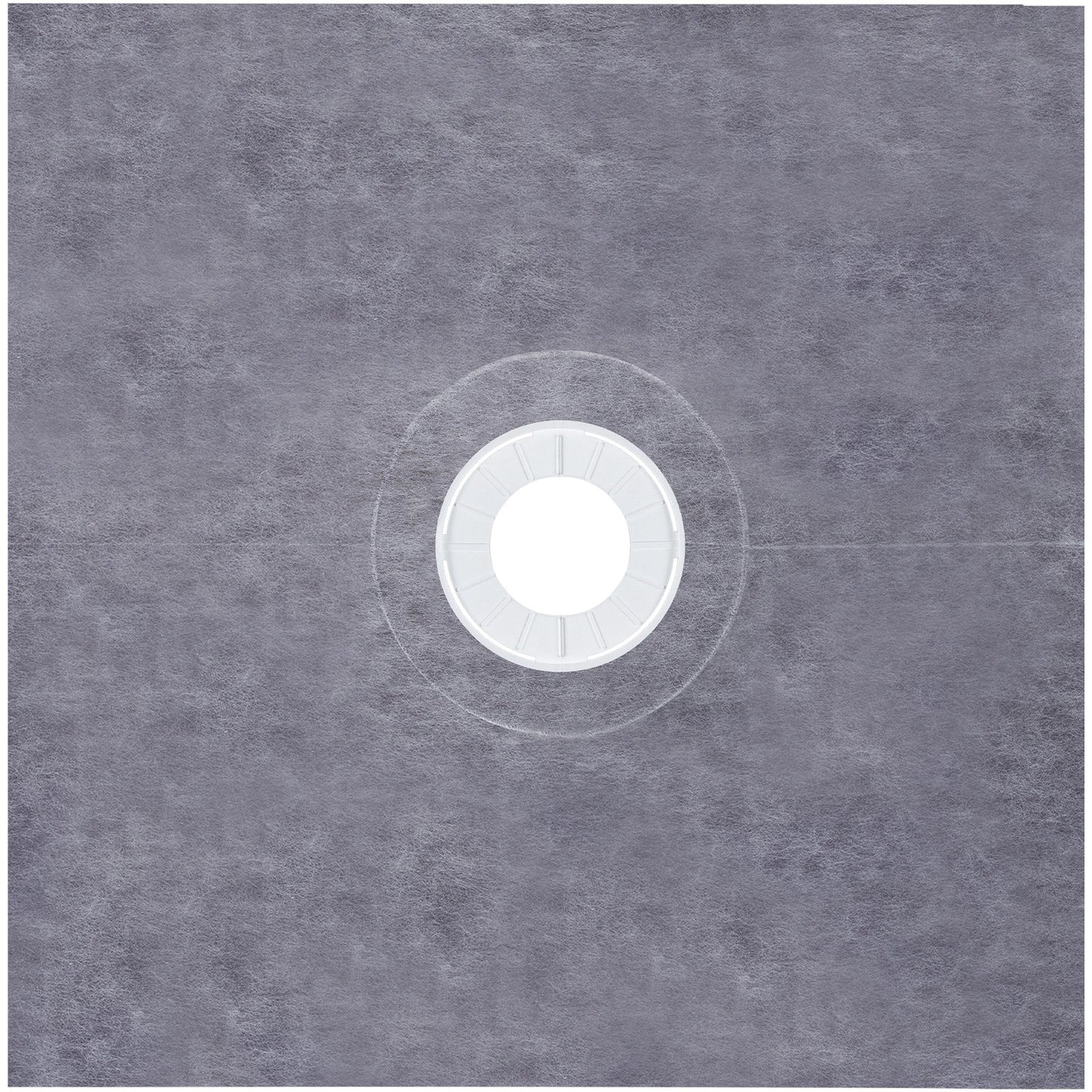 Duschkantsats, 121,9 x 121,9 cm vattentät duschkantbeklädnad med 10,2 cm ABS central fästfläns, 10,2 cm galler i rostfritt stål, 2 kapbara duschkanter och murslev, lutande duschstångspinnar