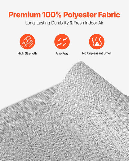 Panelgardiner, utdragbara skenor från 116 cm till 218 cm B, trimbara panelgardiner upp till 243 cm H, justerbara vertikala panelgardiner för skjutdörrar, altandörrar, rumsavdelare, fönster, grå