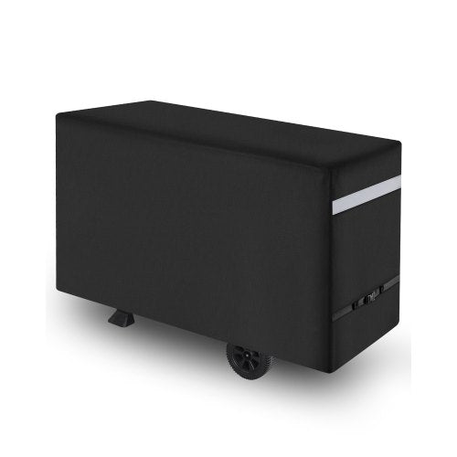 Grillöverdrag, 59 tums grillöverdrag för utomhusgrillar, vattentätt, blekningsbeständigt, väderbeständigt, kraftigt 600D polyester, enkelt att ta på och av, med säkra spännen, svart