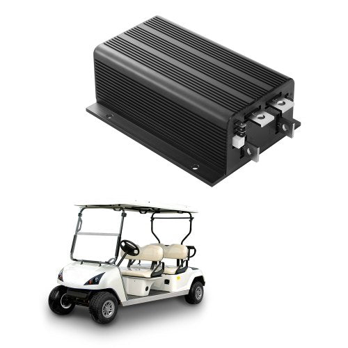 Golfbilshastighetsregulator, 36V och 500A, DC-motorstyrningsersättning för Club Car-golfbilar, IP65-klassat skydd, aluminiumlegering och ABS-hölje, kompatibel med 1205-117/1205M-5603-modellerna