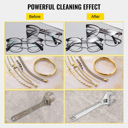 Ultraljudsrengöring Ultraljudsrengöringsenhet Värmare Timer 60W