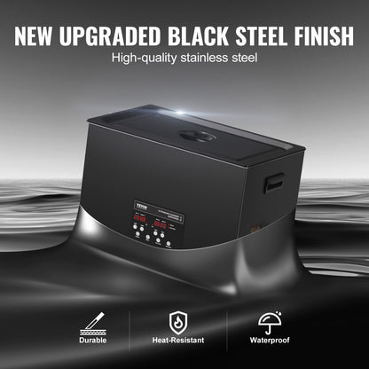 30L sonisk rengöringsmaskin, 600W digital ultraljudsrengöringsmaskin med uppgraderad avgasning och skonsamt läge, 40kHz industriell ultraljudsrengöring med timer och värmare för smyckesverktyg med retainer