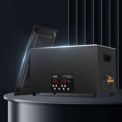 30L sonisk rengöringsmaskin, 600W digital ultraljudsrengöringsmaskin med uppgraderad avgasning och skonsamt läge, 40kHz industriell ultraljudsrengöring med timer och värmare för smyckesverktyg med retainer
