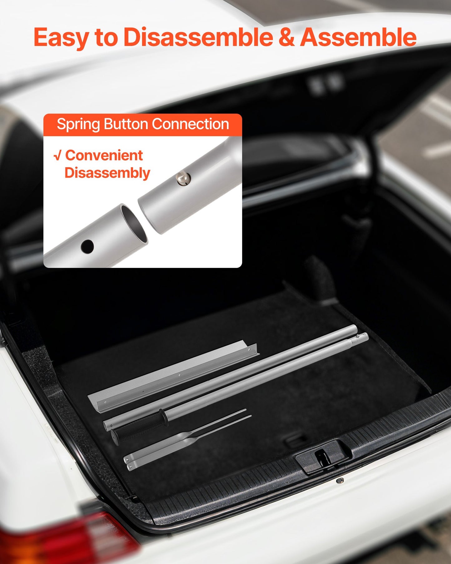 Landskapsräfsa, 1510 mm handtag, 508 mm brett huvud, stort och kraftigt vattenpass i aluminium, asfaltsräfsa för asfalt- och markutjämning, betongbeläggning, sandutjämning, inga tänder