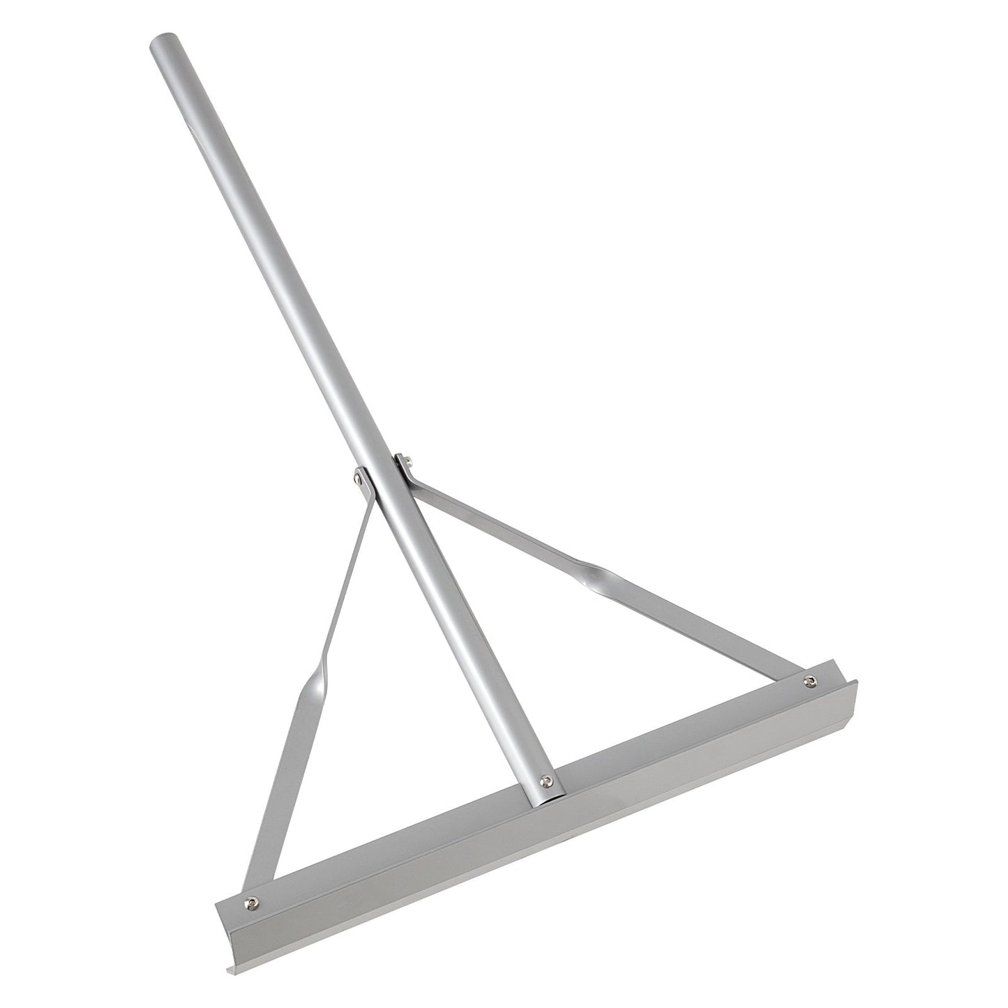 Landskapsräfsa, 1510 mm handtag, 508 mm brett huvud, stort och kraftigt vattenpass i aluminium, asfaltsräfsa för asfalt- och markutjämning, betongbeläggning, sandutjämning, inga tänder