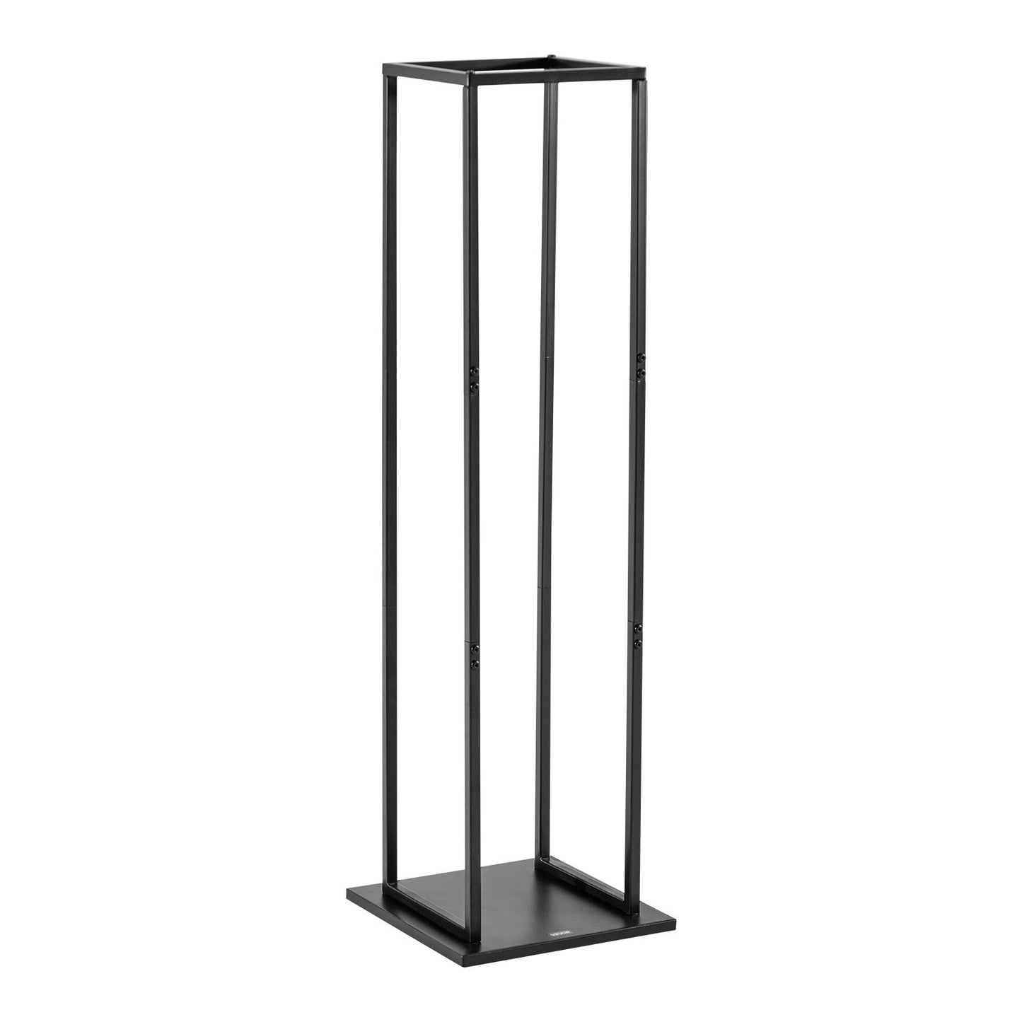 Vedställ för inomhusbruk, 33 × 32 × 112 cm vedhållare, rymmer upp till 45 kg, högt vedställ, vedhållare i pulverlackerat stål, kraftig vedhylla för eldstad