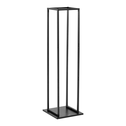 Vedställ för inomhusbruk, 33 × 32 × 112 cm vedhållare, rymmer upp till 45 kg, högt vedställ, vedhållare i pulverlackerat stål, kraftig vedhylla för eldstad