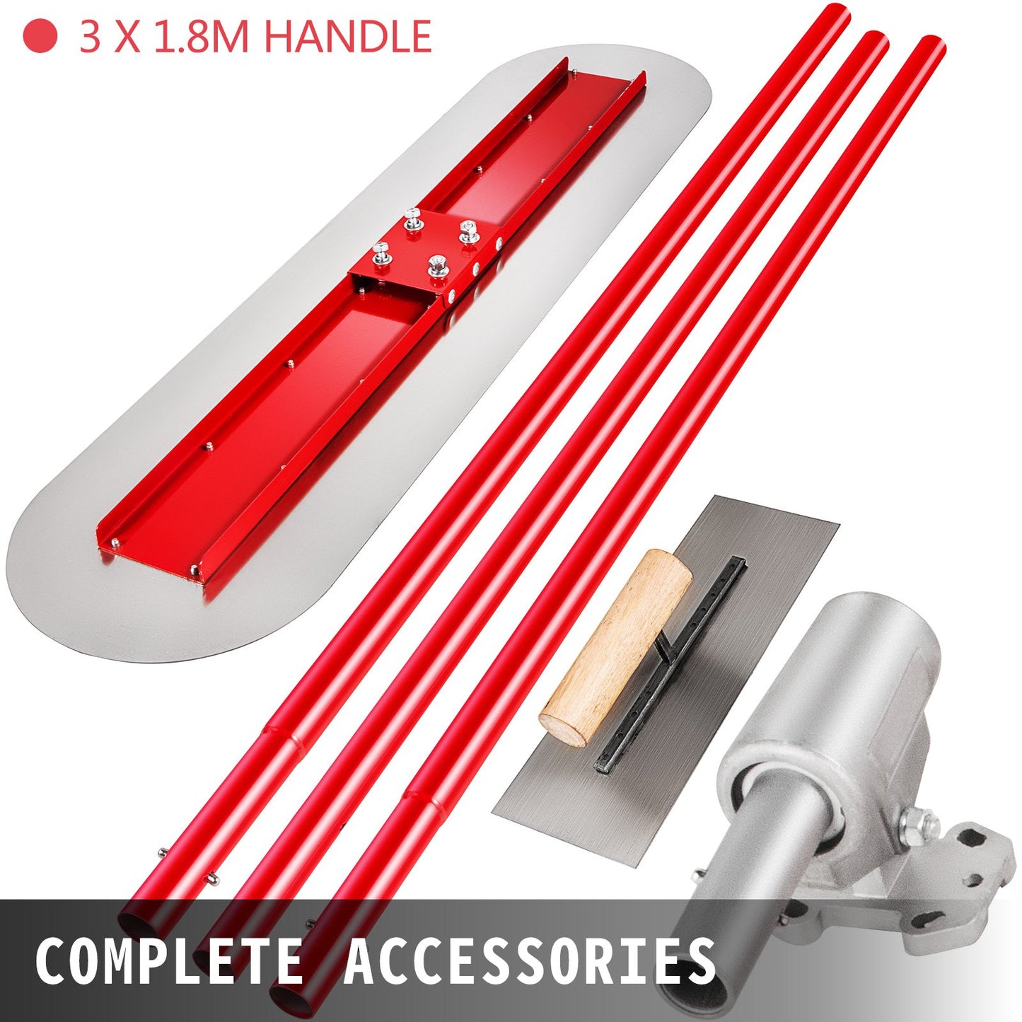 Bull Float Betongflott av manganstål 1200x300mm Betongflottverktyg Cementverktyg Bullbetongkit Bull Poolflott Bullflotthandtag Bullflottfäste Betongverktyg Finishing Bullflott