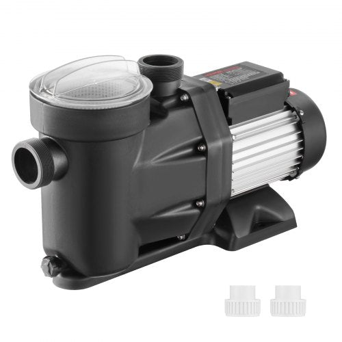 1100 W (1,5 hk) ovanmarkspump för pool, 220V-240V, 1450/2860 varv/min. Pump med dubbla hastigheter 1100W, 27800 l/h maxflöde kraftfull pump, energibesparande poolpump för ovanmarkspool, CE-certifiering