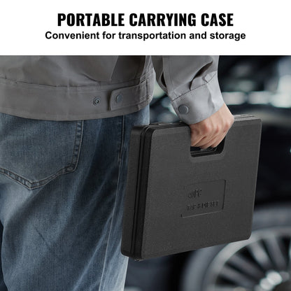 Gängtapps- och gänggängssats, 40 delar inkluderar metrisk storlek M3 till M12, lagerstålsgängtappar och gänggängor, viktigt gängverktyg för skärning av utvändiga invändiga gängor, med kompletta tillbehör och förvaringsväska